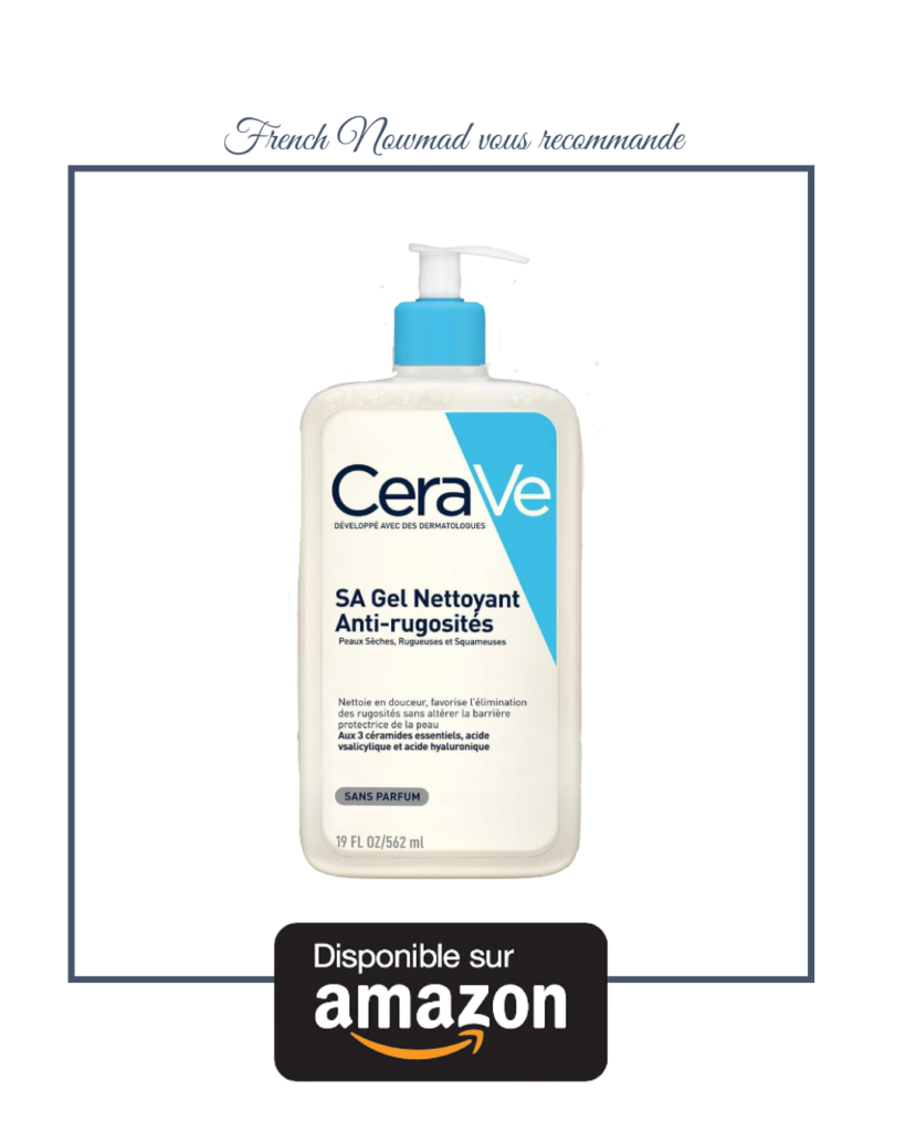 Cerave Gel nettoyant aux BHA anti-rugosités, parfait pour les peaux très sèches ou à imperfections. 