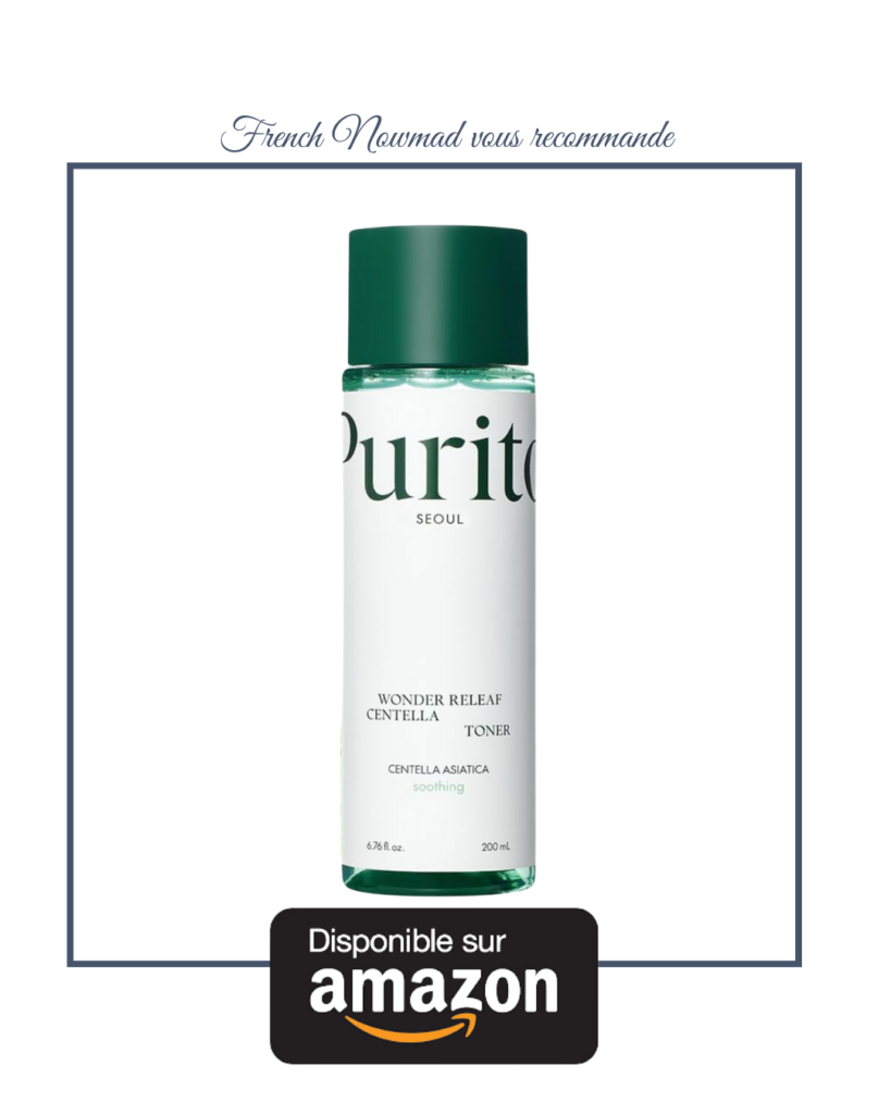 Purito Centella Toner, un toner apaisant pour les peaux irritées ou sensibles. Une merveille pour retrouver une peau sans rougeur, ni irritation.