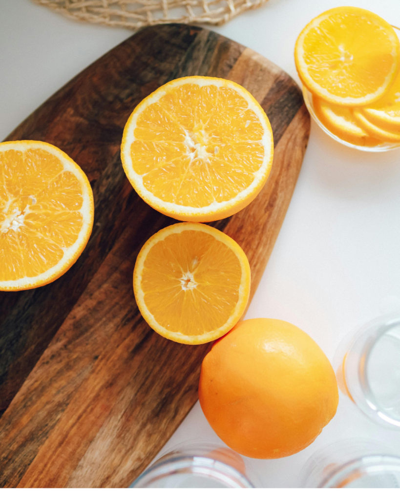 Orange riche en vitamine pour le corps