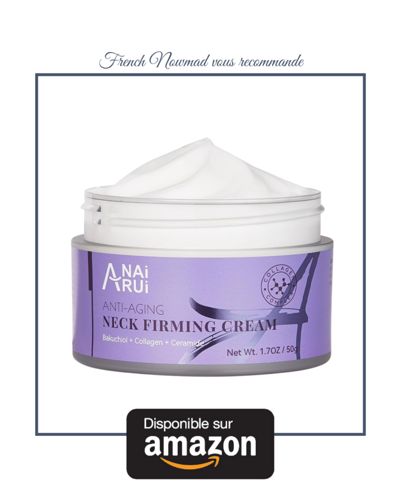Crème ANAIRUI au bakuchiol pour le cou et le décolleté.