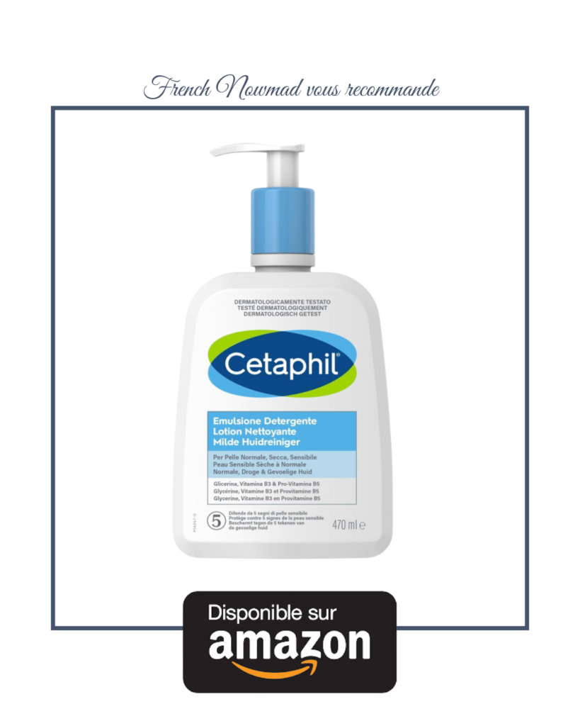 Cetaphil, une marque reconnue pour traiter les peaux sèches et atopiques.