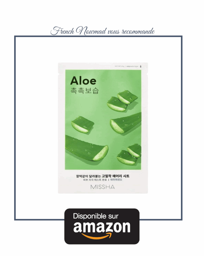 Les masques apaisants aident la peau à se régénérer.