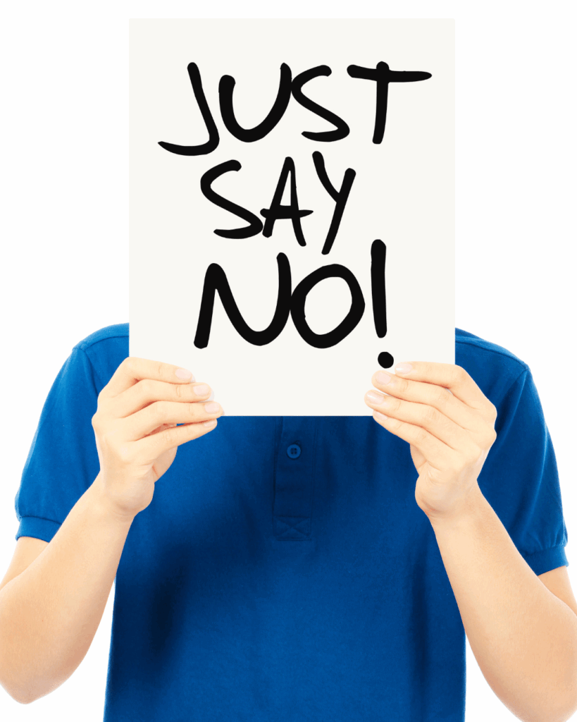 Savoir dire non pour se préserver au mois de septembre.