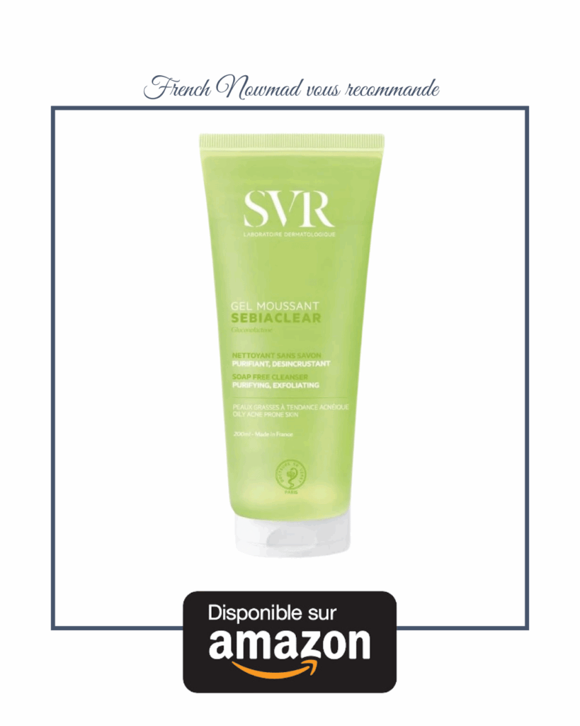 Le nettoyant en gel moussant SVR pour retrouver une belle peau après l'été.